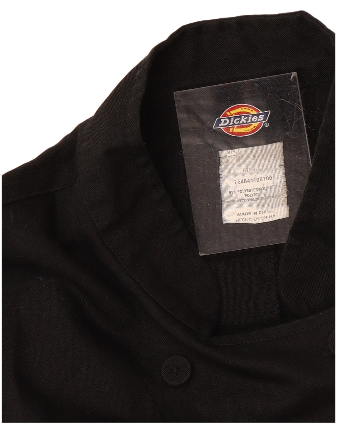 Женская двубортная куртка Dickies UK 14, средний черный хлопковый цвет