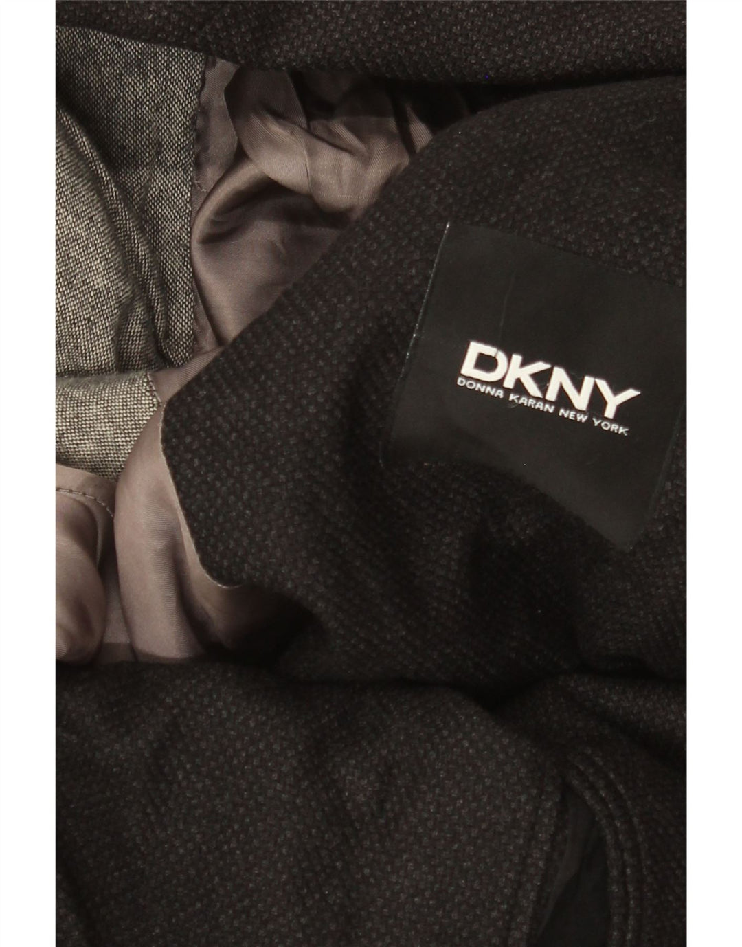 Мужской пиджак Dkny на 2 пуговицах, Великобритания 38, средний черный, шерстяной