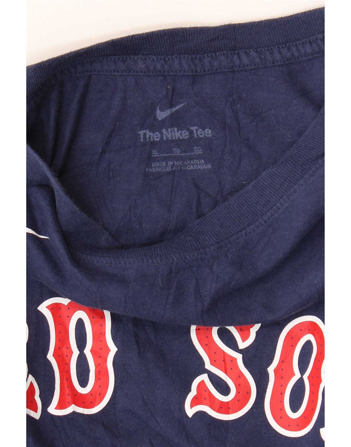 Мужская футболка Nike Red Sox с графикой, топ XL, темно-синий