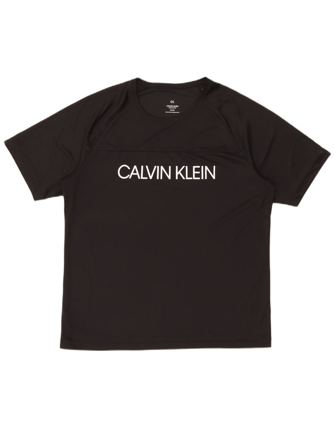 Мужская футболка с рисунком Calvin Klein Top XL, черный полиэстер