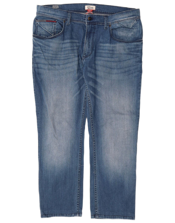 TOMMY HILFIGER Мужские прямые джинсы W38 L29 синие, хлопок