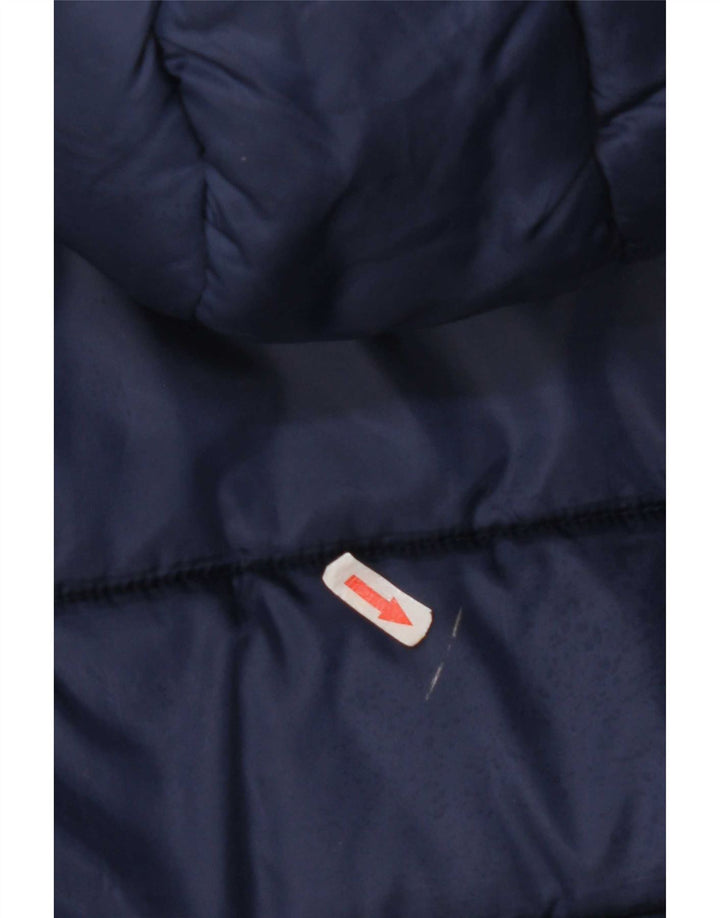 Женская утепленная куртка с капюшоном Superdry UK 10, маленький темно-синий полиэстер