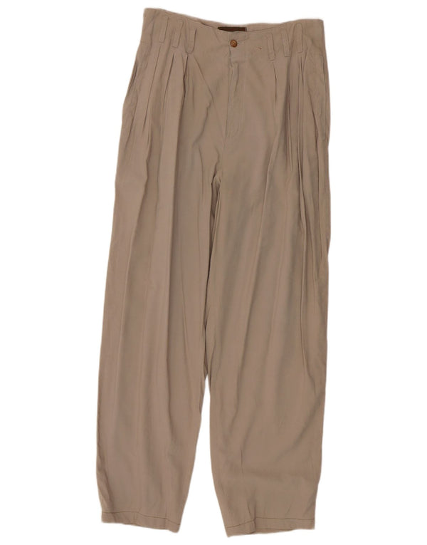 Colombus Женские повседневные брюки с привязкой, средние W28 L28, бежевые, вискоза