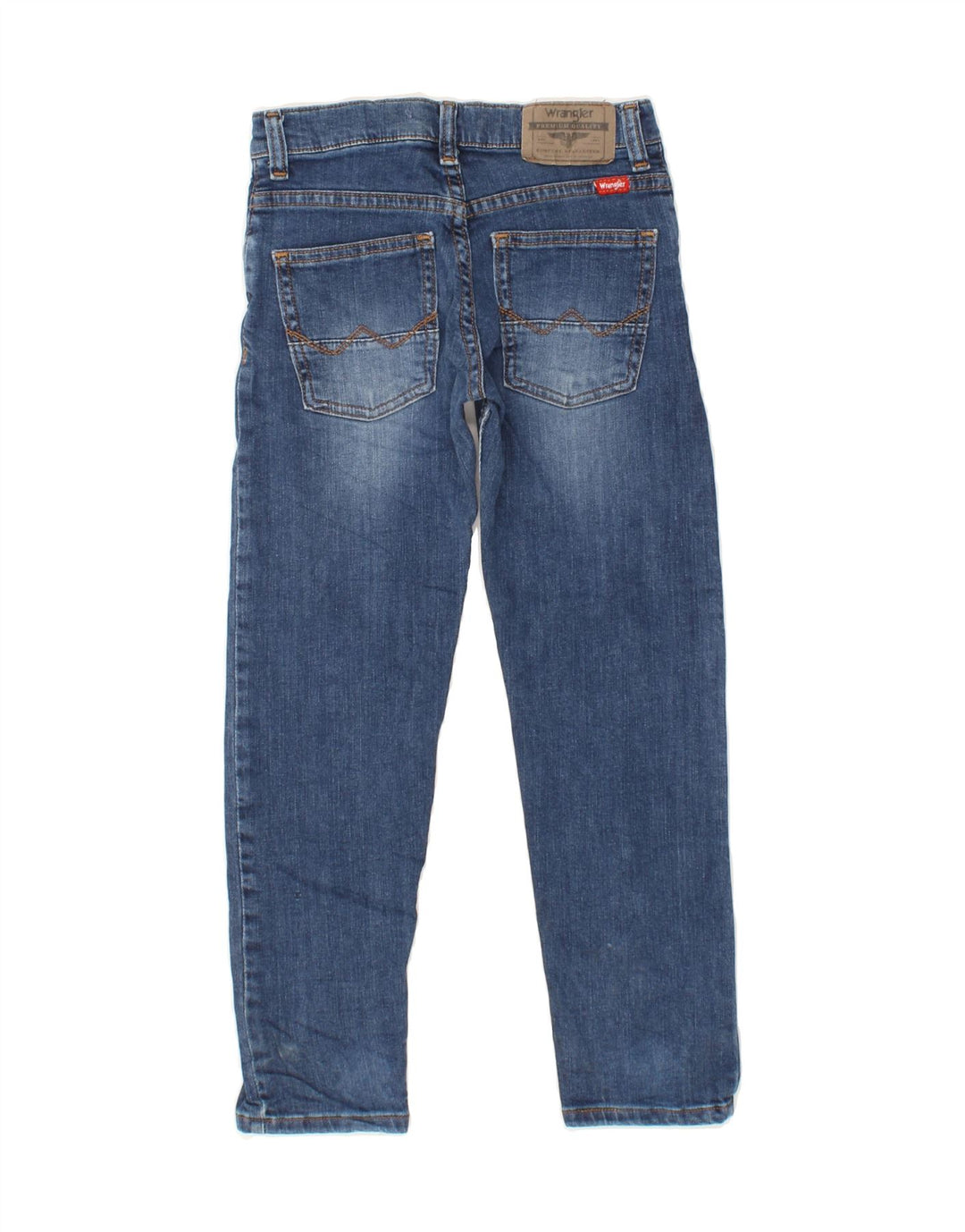 WRANGLER Boys Straight Jeans 4-5 Years W22 L22 Blue Vintage Wrangler and Second-Hand Wrangler from Messina Hembry 