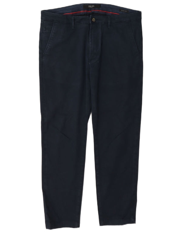 Мужские брюки-чиносы Liu Jo Slim Fit IT 48 Medium W32 L28 Темно-синие, хлопок
