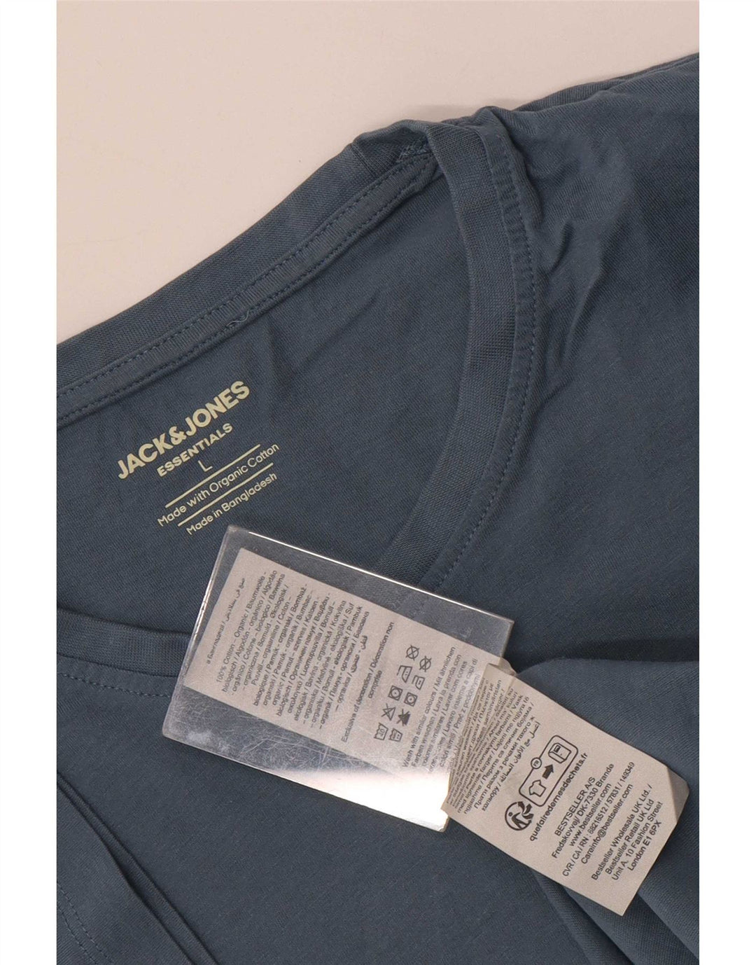 Мужская футболка Jack & Jones, большой синий хлопок