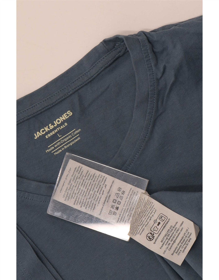 Мужская футболка Jack & Jones, большой синий хлопок