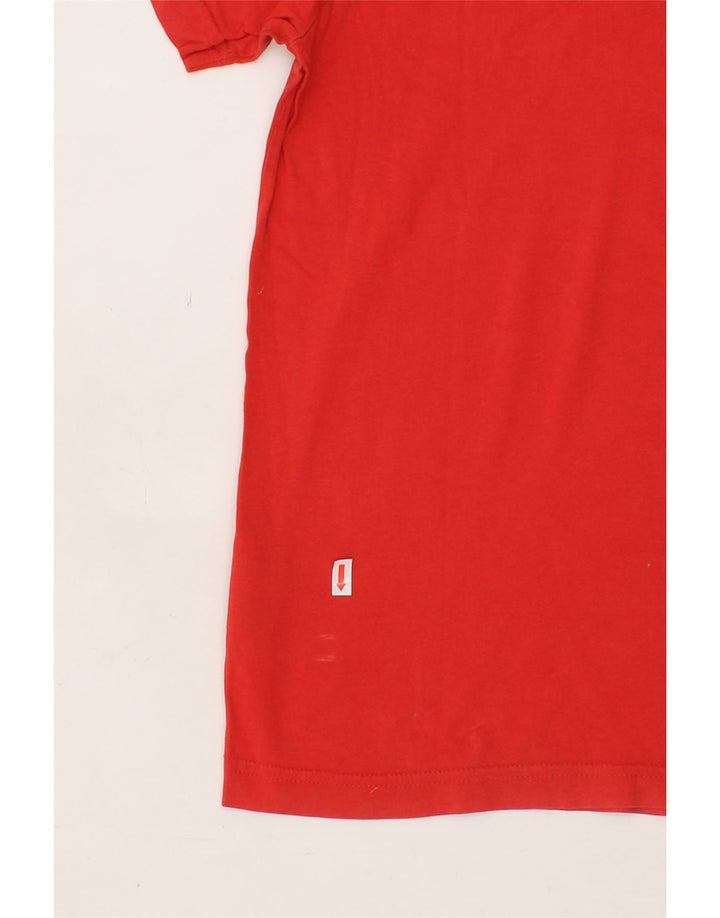 KAPPA Womens Graphic T-Shirt Top UK 14 Medium Red Cotton Vintage Kappa and Second-Hand Kappa from Messina Hembry 