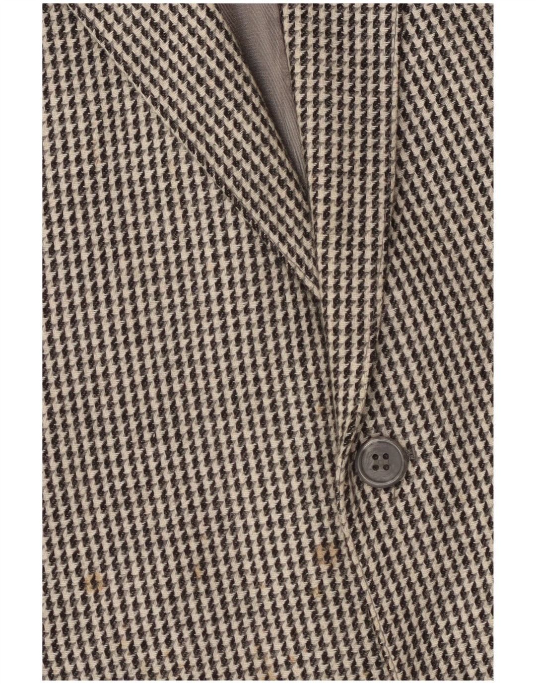 Винтажный мужской пиджак на 2 пуговицах, Великобритания, 40, большой серый, шерстяной с узором «гусиные лапки»