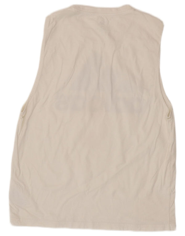 Женский жилет Adidas с графическим рисунком UK 16, большой белый хлопок