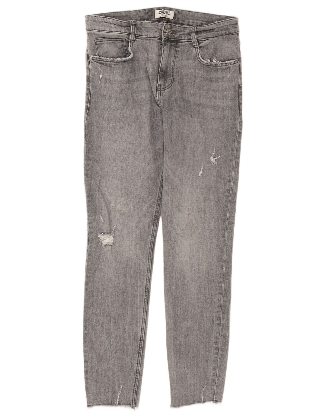 Женские джинсы скинни ZARA EU 40 Medium W30 L26 Серый хлопок