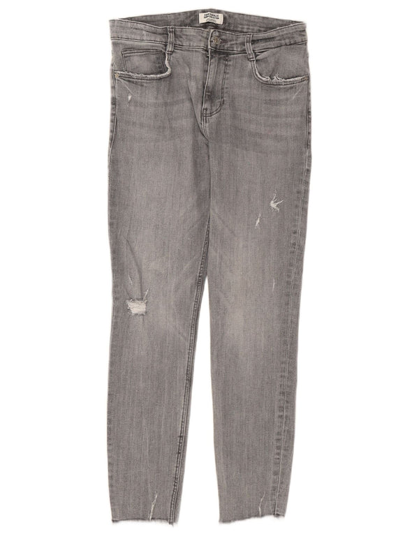 Женские джинсы скинни ZARA EU 40 Medium W30 L26 Серый хлопок