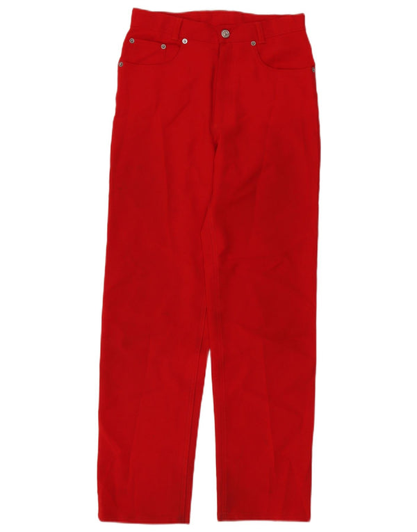 Прямые повседневные брюки Benetton для девочек 11–12 лет W28 L30, красный полиэстер