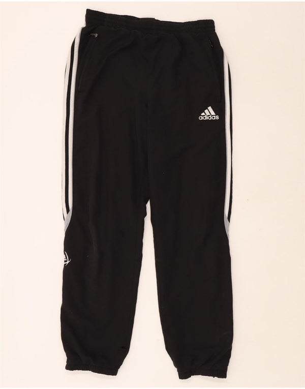 Мужские спортивные брюки ADIDAS Joggers XL, черные полиэстер с цветными блоками