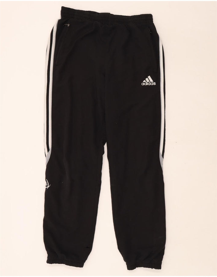 Мужские спортивные брюки ADIDAS Joggers XL, черные полиэстер с цветными блоками
