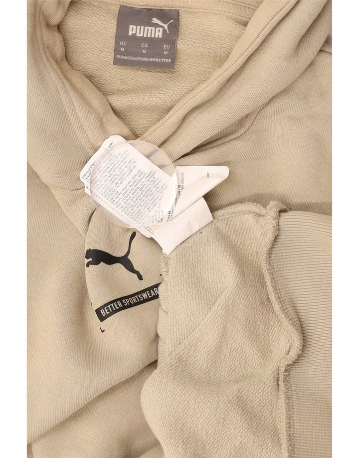 Мужской джемпер с капюшоном Puma среднего бежевого цвета, хлопок