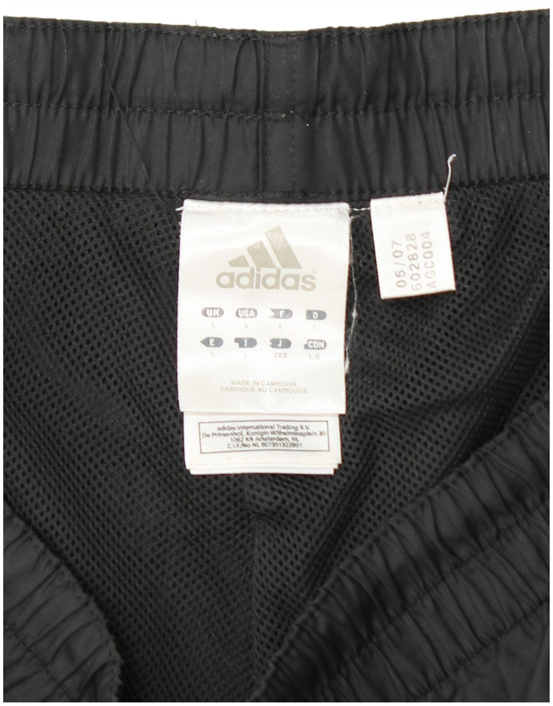 Мужские спортивные брюки ADIDAS, джоггеры, большие черные, полиэстер
