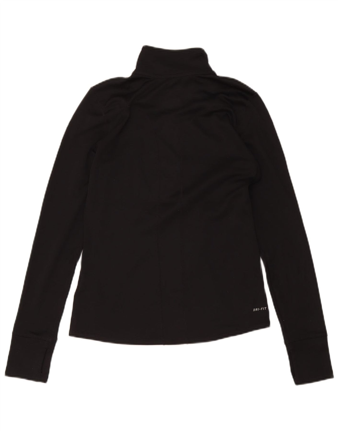 Женский спортивный костюм-пуловер с воротником на молнии Nike Dri Fit UK 10, маленький черный