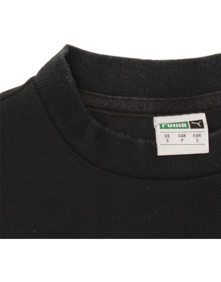 PUMA Womens T-Shirt Dress UK 10 Small Black Polyester Vintage Puma and Second-Hand Puma from Messina Hembry 
