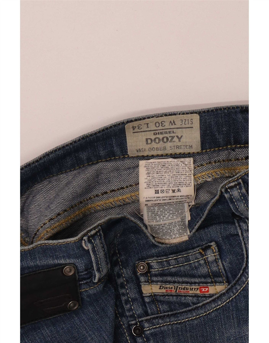 Женские узкие джинсы Diesel Doozy W30 L31, синий хлопок