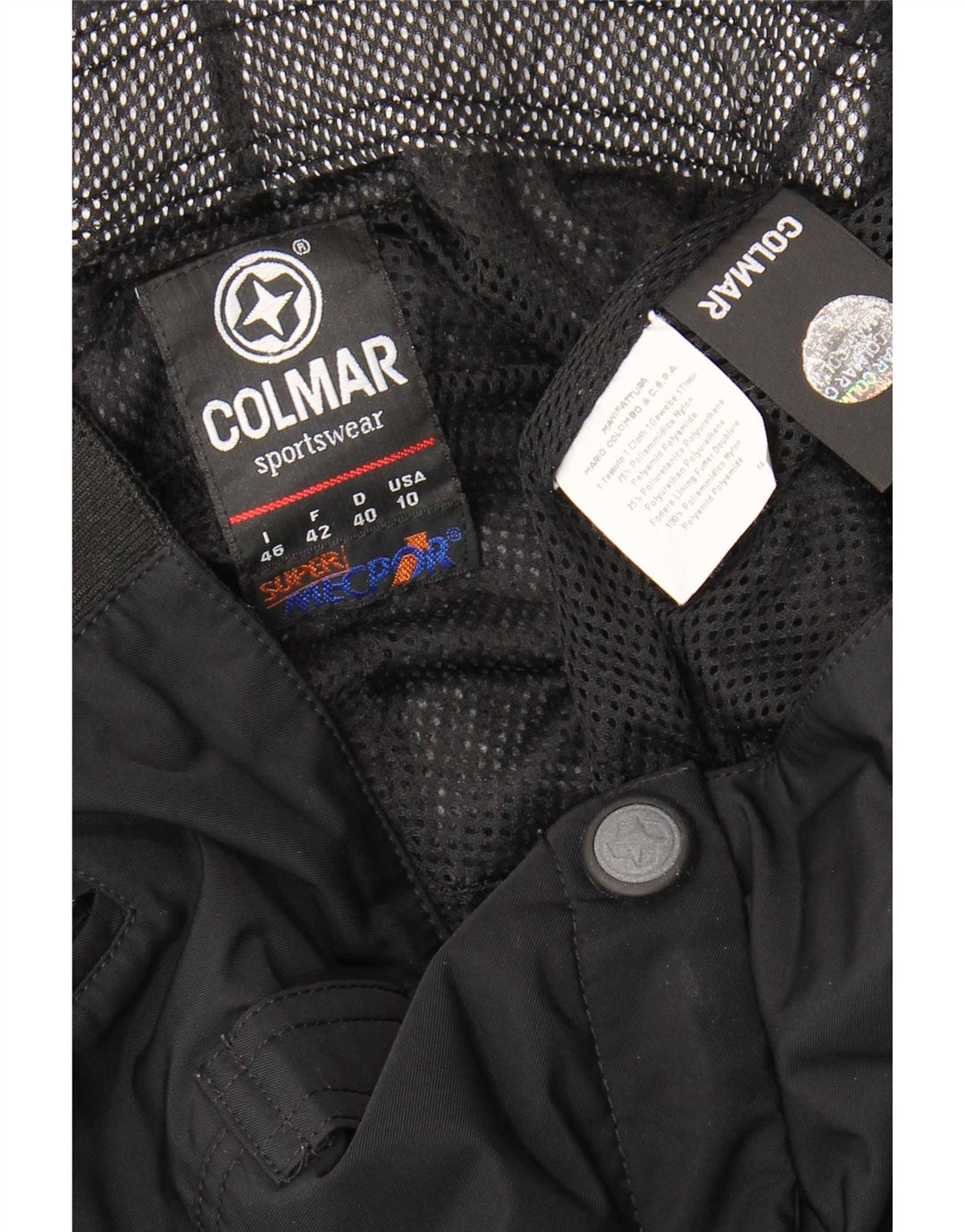 Женские лыжные брюки Colmar US 10, большие W30 L30, черные, полиамид