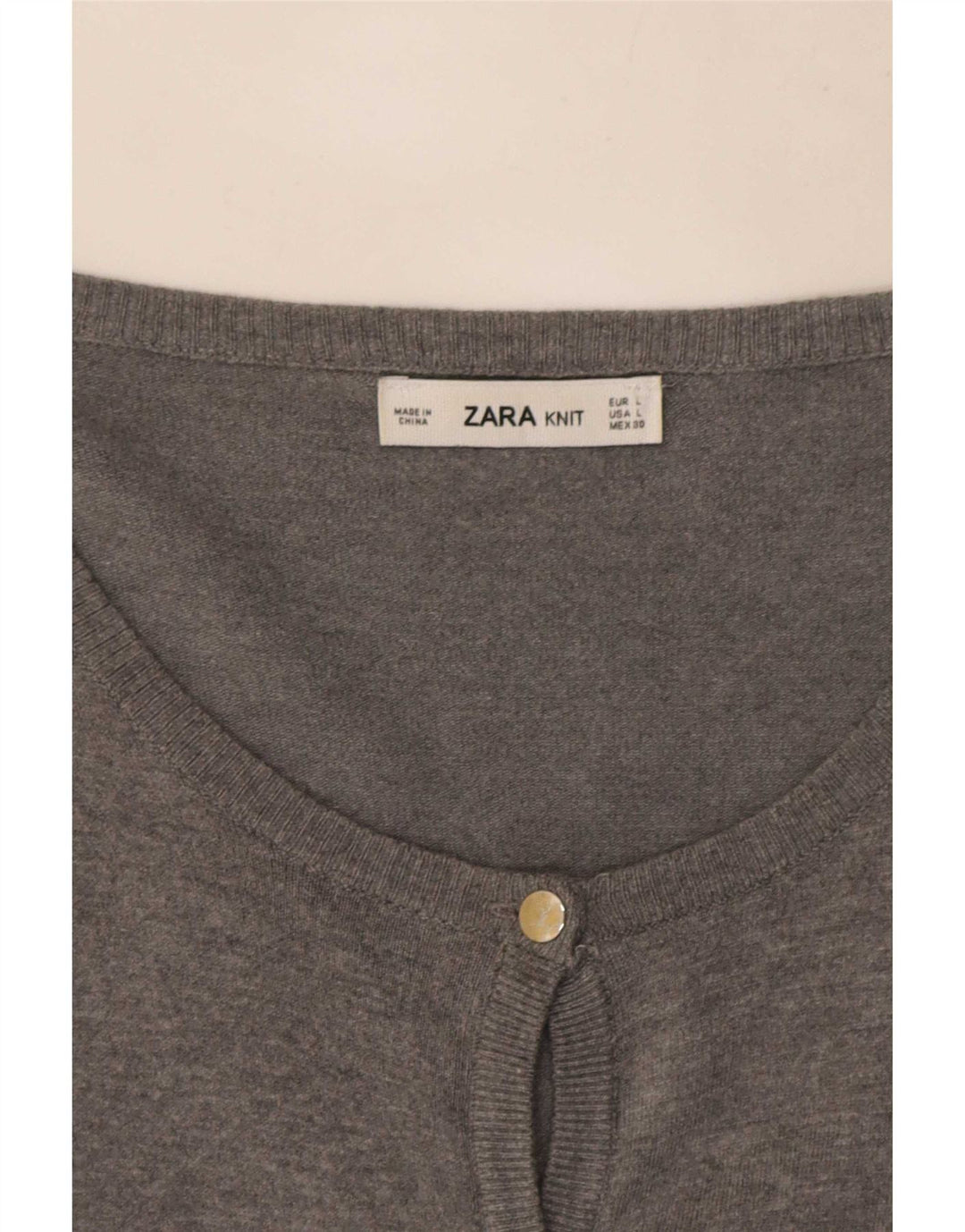 Женский кардиган Zara UK 14, большой серый цвет
