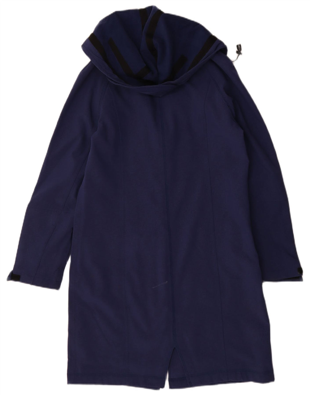 Женский плащ с капюшоном Marks & Spencer UK 14, средний, темно-синий