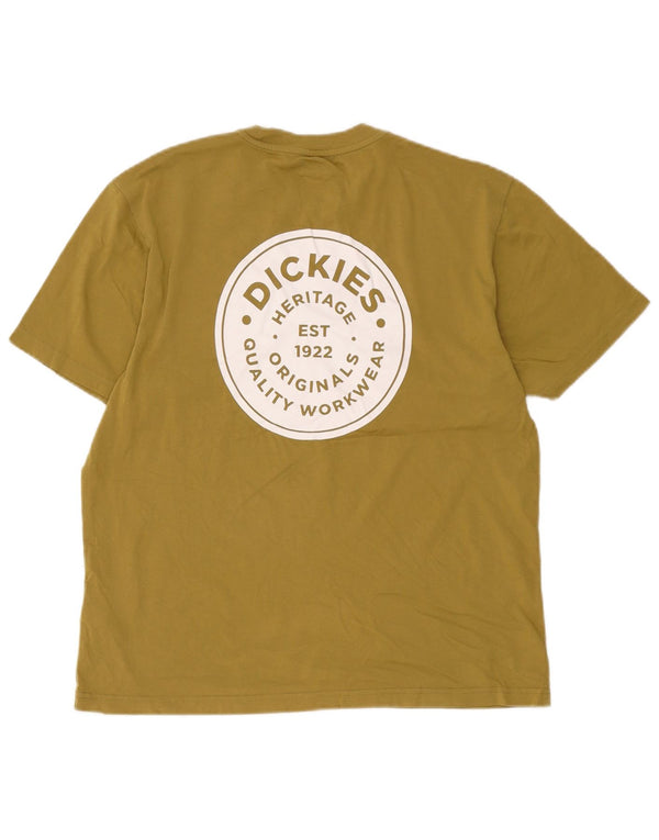 Мужская футболка с рисунком Dickies, средний цвет, хаки, хлопок