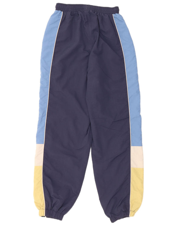 ELLESSE Женский спортивный костюм Брюки Джоггеры Великобритания 8 Маленькие темно-синие цветные блоки