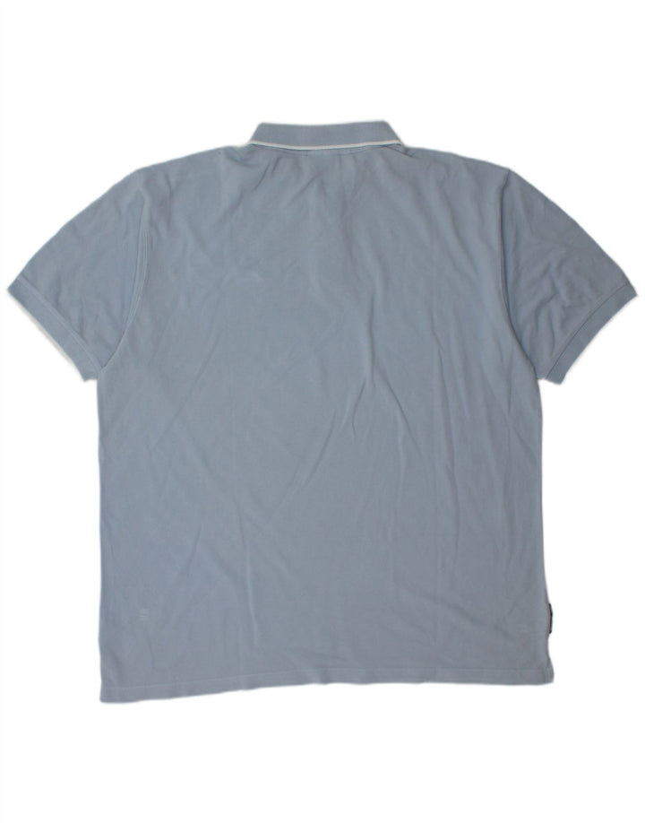 Мужская рубашка-поло REEBOK XL, синяя, хлопок