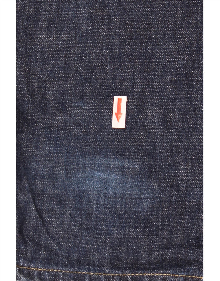 Мужские прямые джинсы Armani W33 L36 темно-синие в крапинку