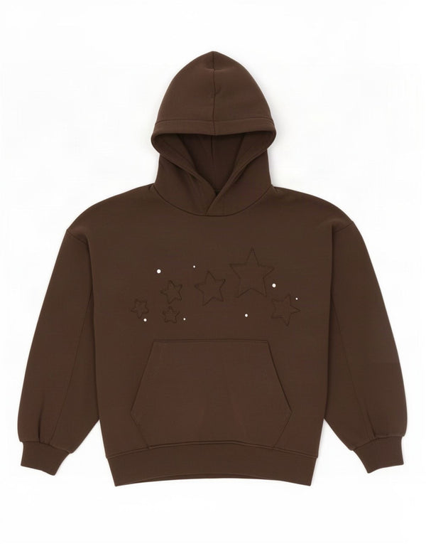 Zara Женский свободный джемпер с капюшоном с абстрактным узором UK 10, маленький цвет хаки