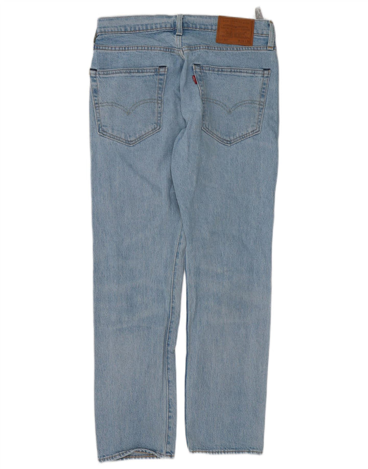 Мужские зауженные джинсы Levi's 502 W30 L28 синие, хлопок