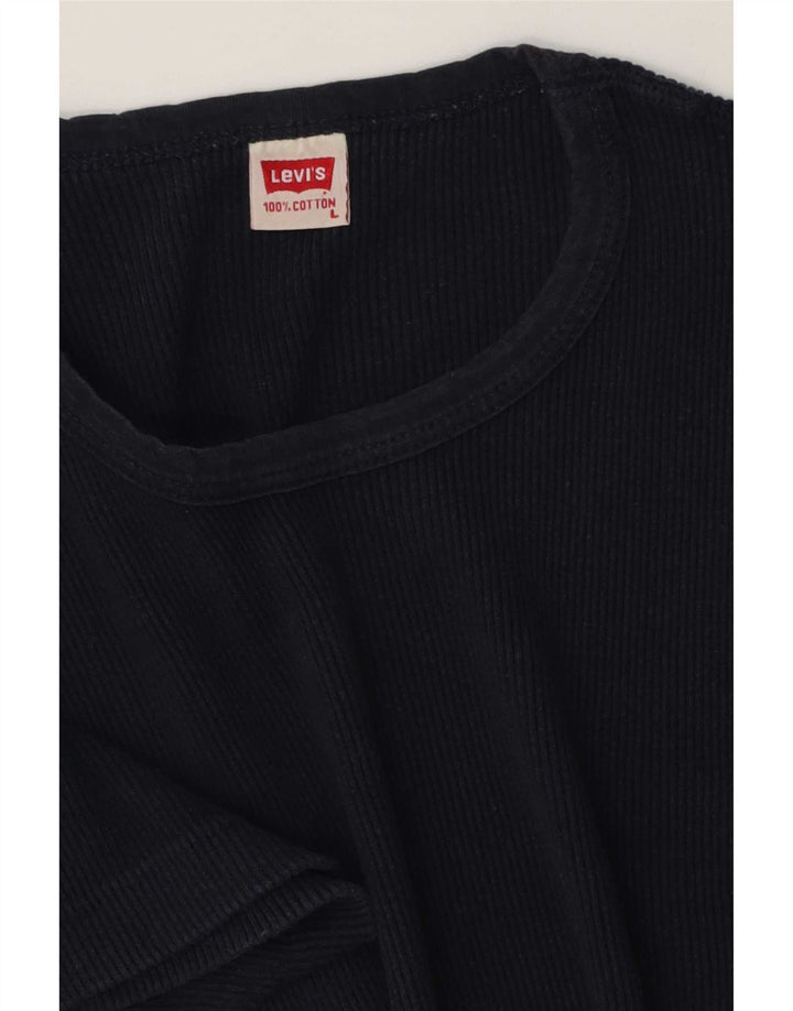 Мужская футболка Levi's, большой размер, темно-синий, хлопок
