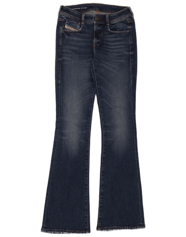 Женские расклешенные джинсы Diesel W26 L32, синий хлопок