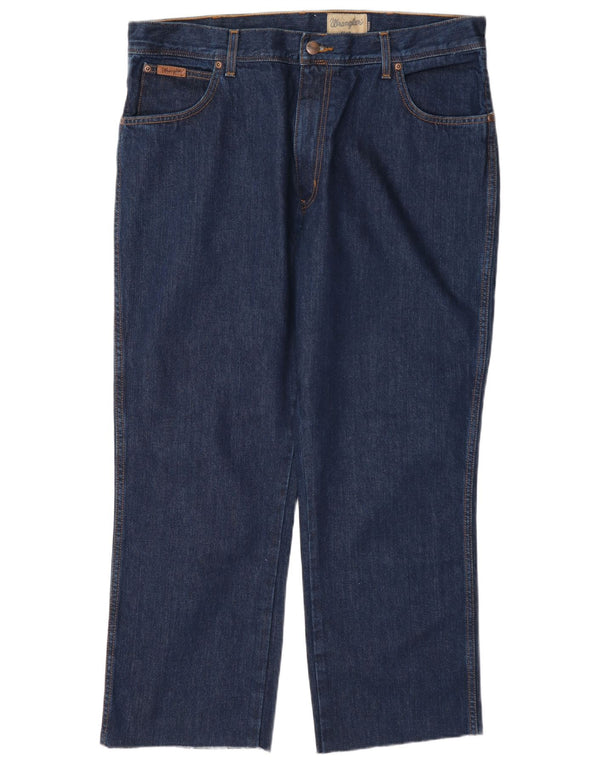 Мужские прямые джинсы Wrangler Texas W38 L27, темно-синий хлопок