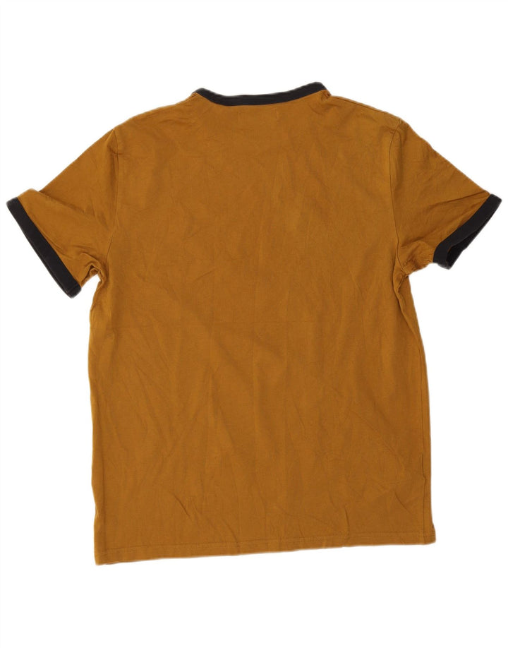 Мужская футболка Fred Perry Top среднего коричневого цвета из хлопка
