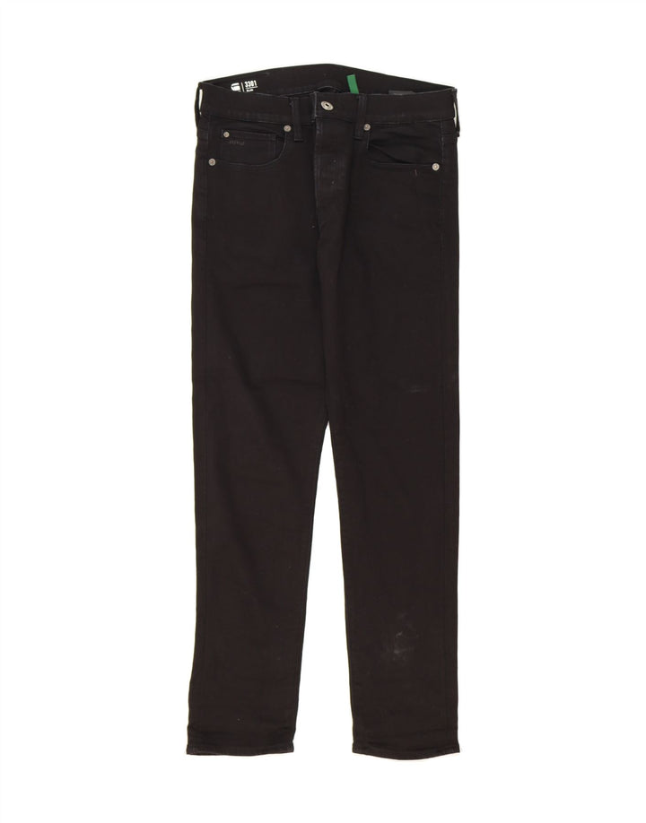 G-STAR Mens 3301 Slim Jeans W31 L30 Black Cotton Vintage G-Star and Second-Hand G-Star from Messina Hembry 