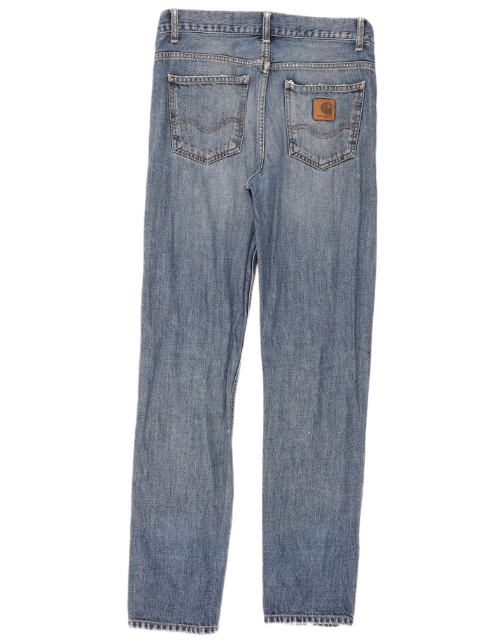 Женские узкие джинсы Carhartt Texas с потертостями W30 L32, синий хлопок