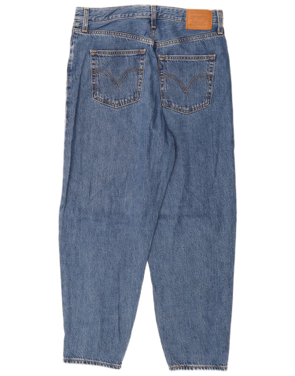 Женские зауженные джинсы Levi's с высокой талией W30 L27, синий хлопок