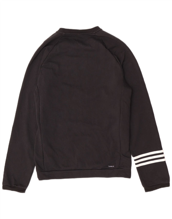 Мужской толстовка Adidas Regular Fit, джемпер среднего размера, черный, хлопок