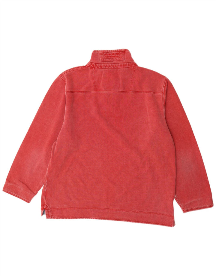 Мужская толстовка с воротником на молнии, джемпер 2XL, красный хлопок, одежда для экипажа