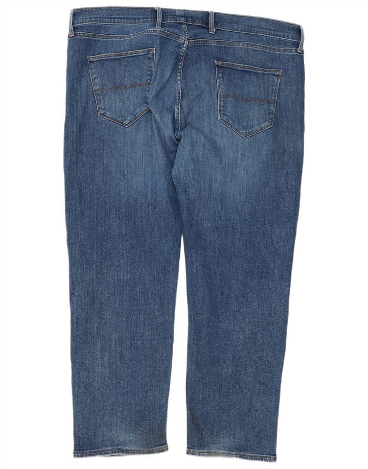 Мужские прямые джинсы Marks & Spencer W44 L29 синие, хлопок
