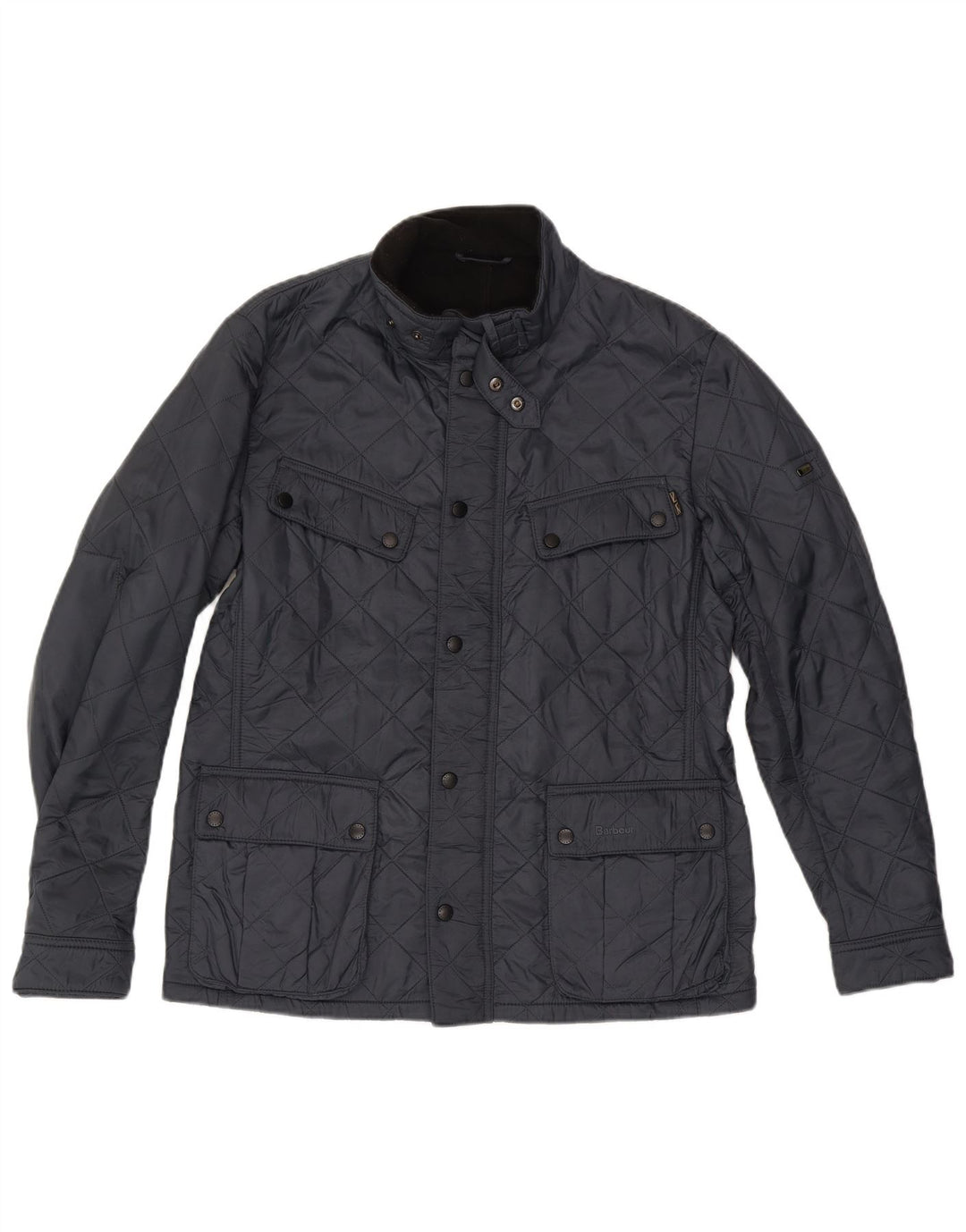 Мужская стеганая куртка BARBOUR UK 40, большая, темно-синяя, полиамид