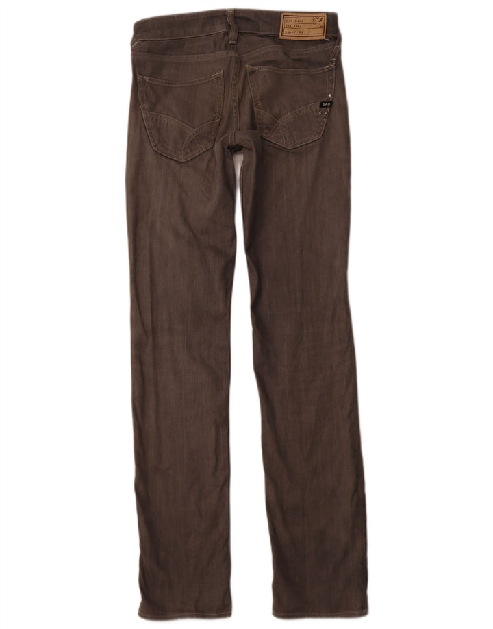 Мужские узкие прямые джинсы GAS W31 L34, серый хлопок