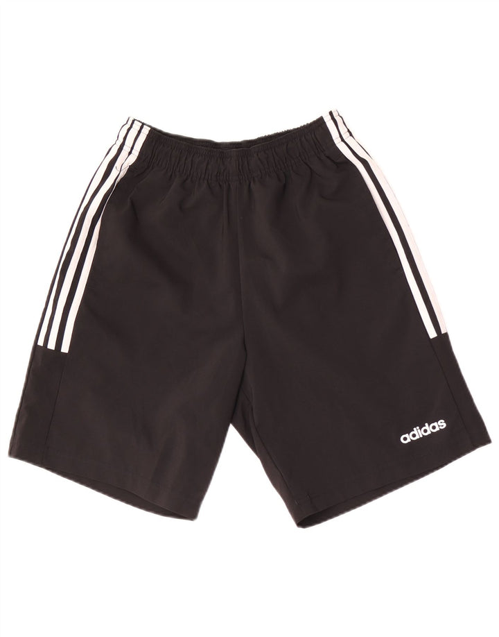 Мужские спортивные шорты Adidas, маленькие черные из полиэстера