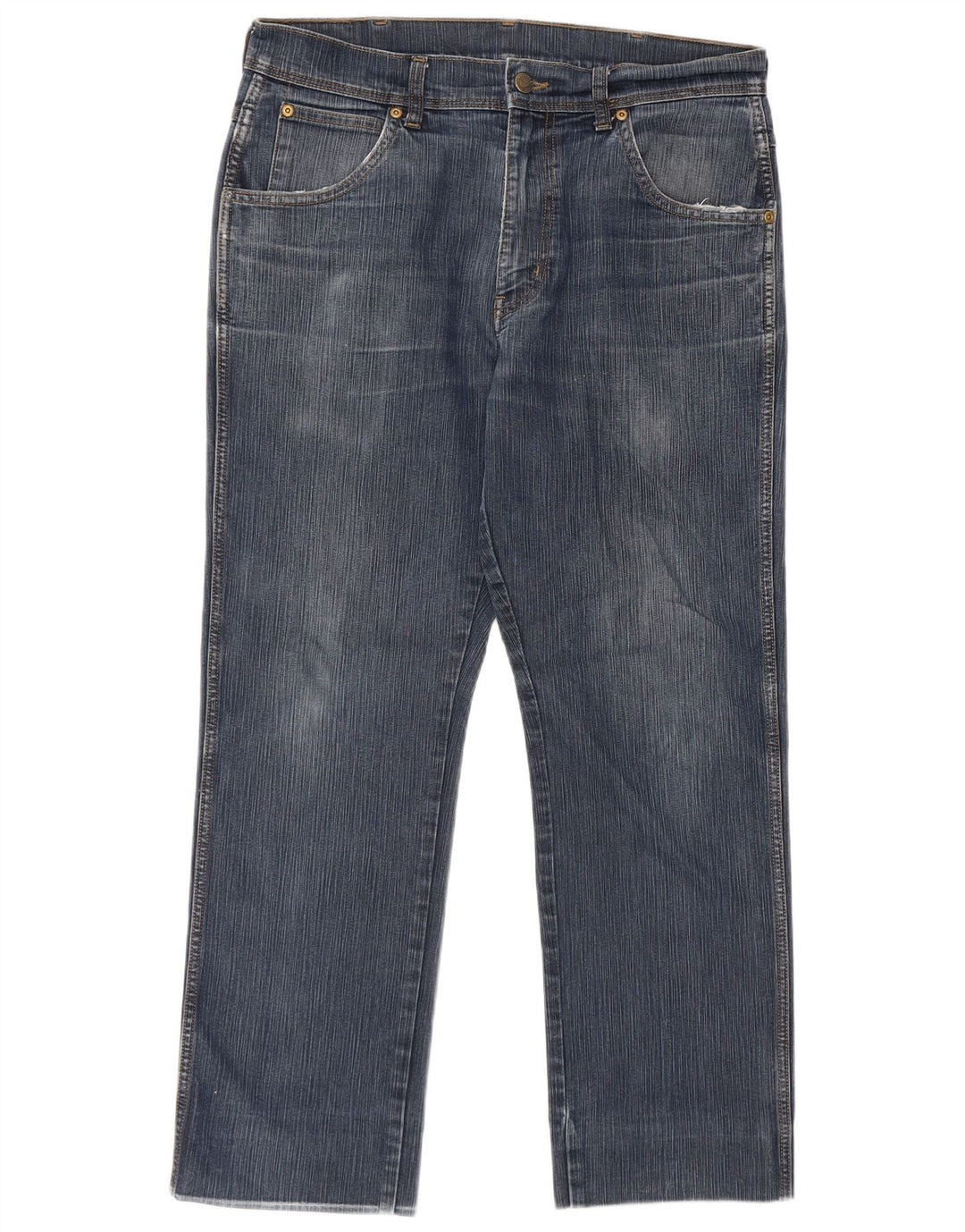 Женские прямые джинсы Wrangler стандартного кроя W34 L30, синие, хлопок