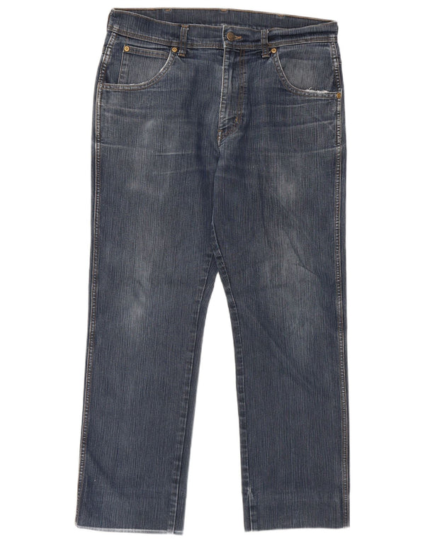 Женские прямые джинсы Wrangler стандартного кроя W34 L30, синие, хлопок