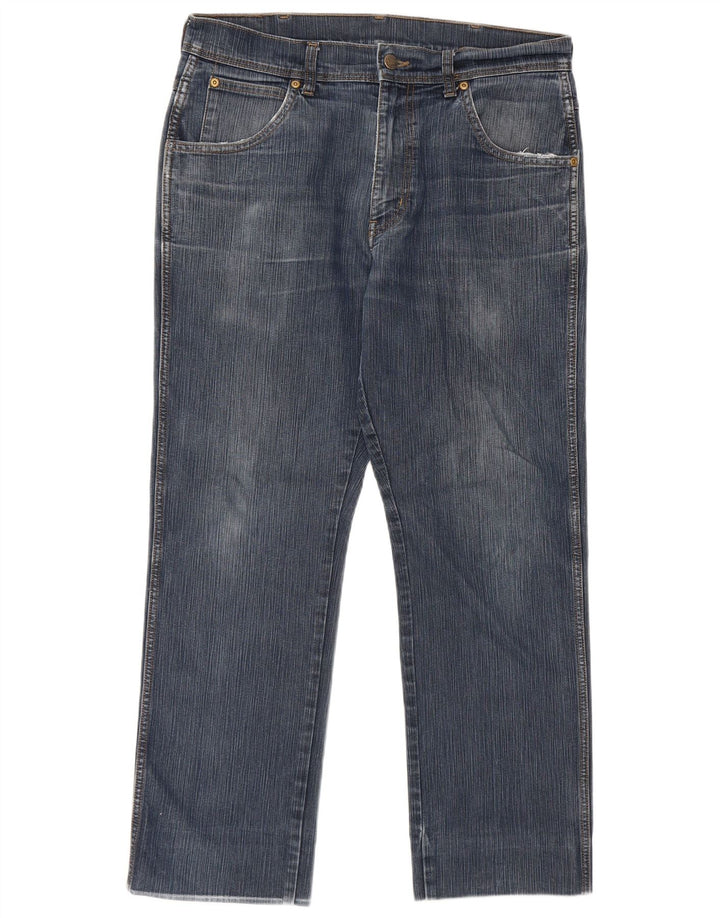 Женские прямые джинсы Wrangler стандартного кроя W34 L30, синие, хлопок