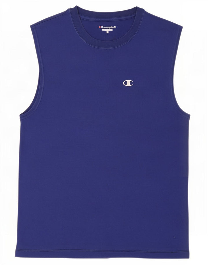 Champion Mens Vest Top Medium Blue
